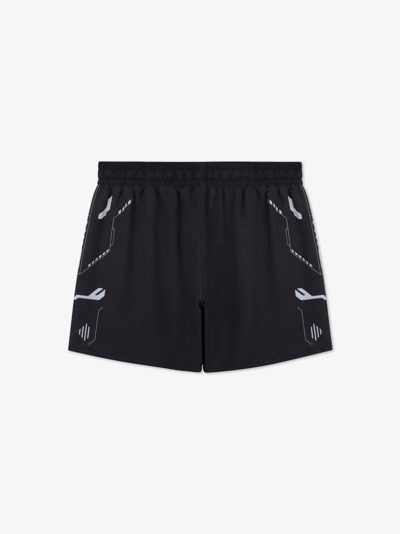 MANTO hybrid fightshorts shield - black